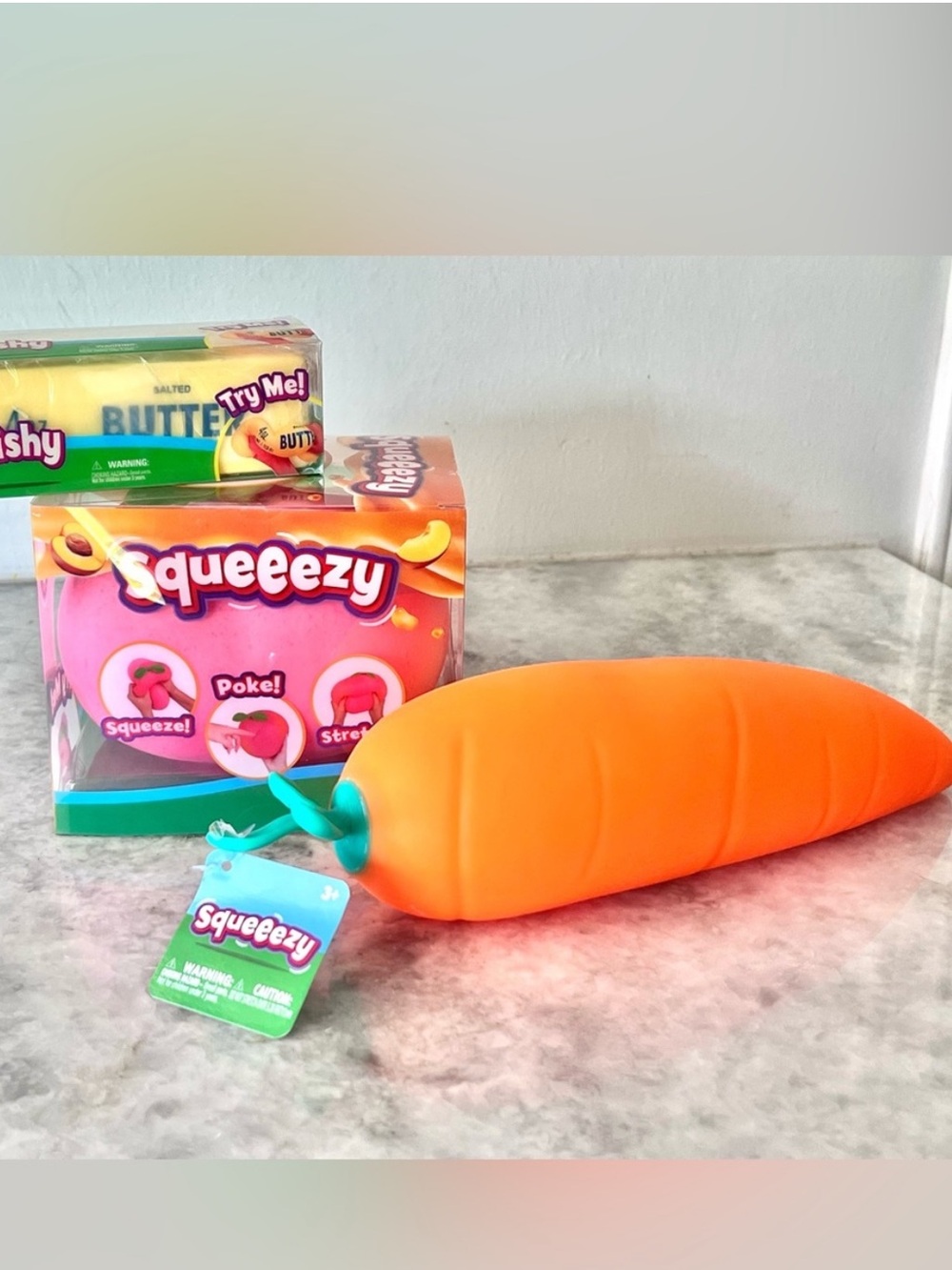 AUTHENTIC NEW VIRAL JUMBO SQUEEZY BUTTER, PEACH & CARROT